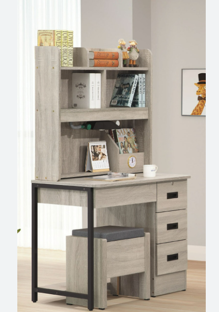 C359-12 紫芋3尺鐵架書桌上座+C359-10下座 不含椅