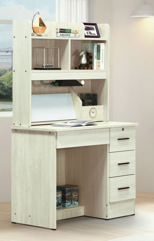 C358-13冰島白橡3尺書桌 上座+C358-14下座