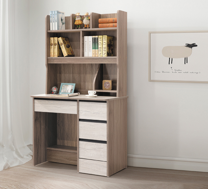 C360-7雪松灰3尺書桌下座