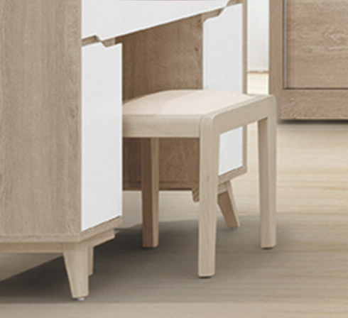 D157-9 肯詩特原橡雙色化妝椅