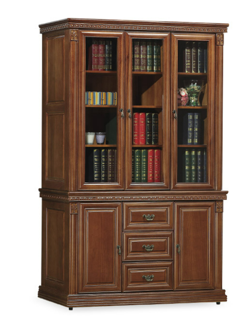 C361-1 樟木4.2尺書櫃 全組 不含玻璃