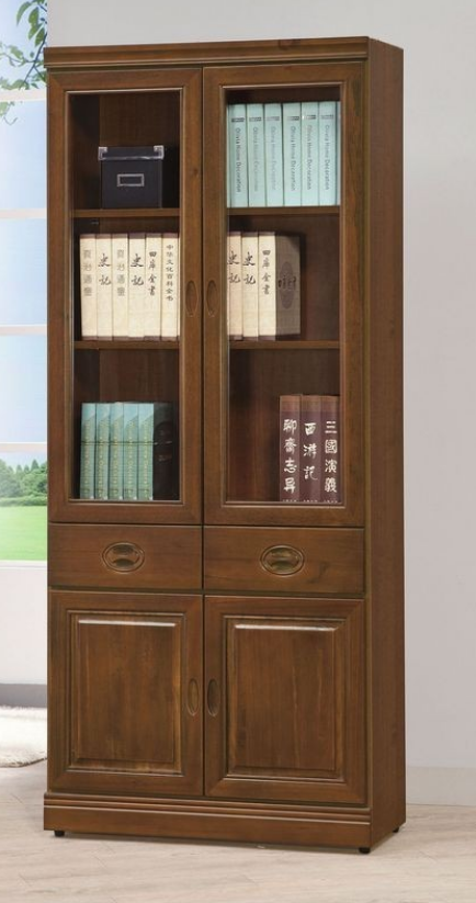 C362-2樟木皇家3*6尺中抽書櫥