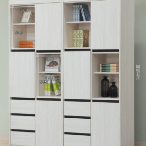 C368-6威尼斯三門三抽書櫥 單只