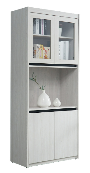 C368-4威尼斯開放書櫥 四門