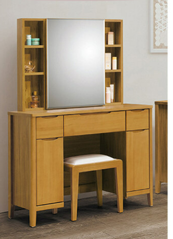 D166-5 米堤柚木3.3尺鏡台 含椅