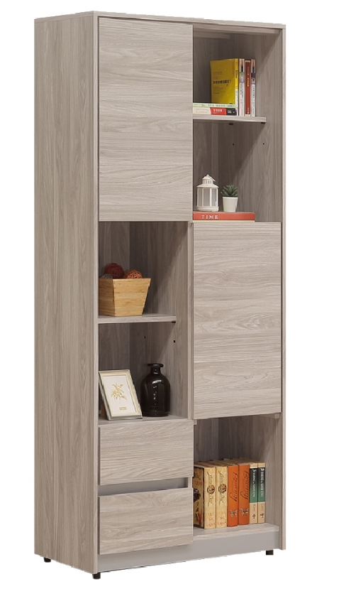 C369-3系統雲衫2.7尺書櫃