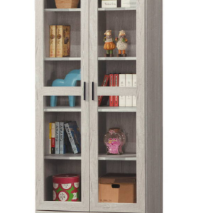 C372-3洛瑪白橡木2.7*6.5尺下抽書櫥   隔板三片