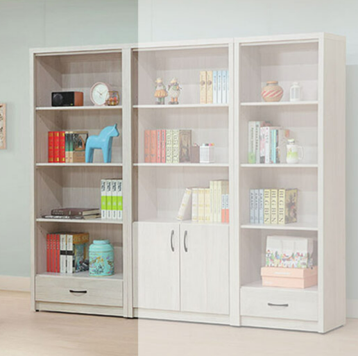 C375-4淺白3*6尺下抽書櫃