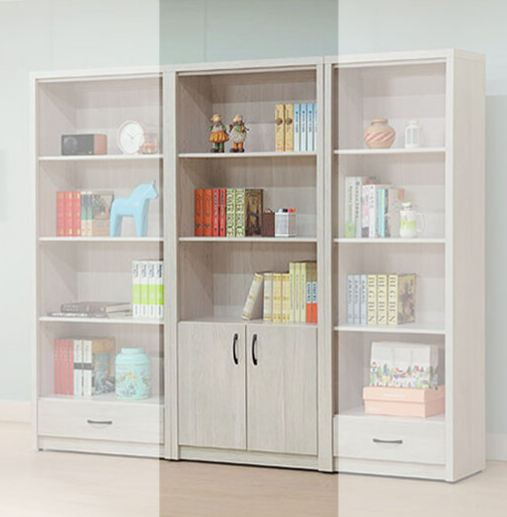 C375-5淺白3*6尺下門書櫃