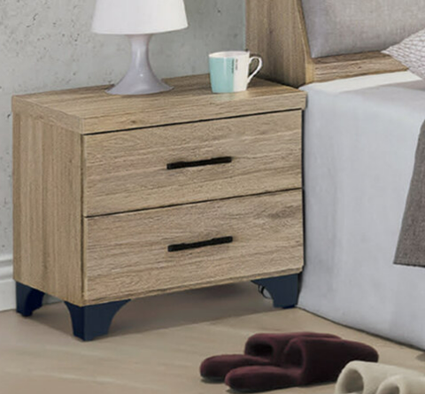 D176-8 貝拉灰橡色床頭櫃