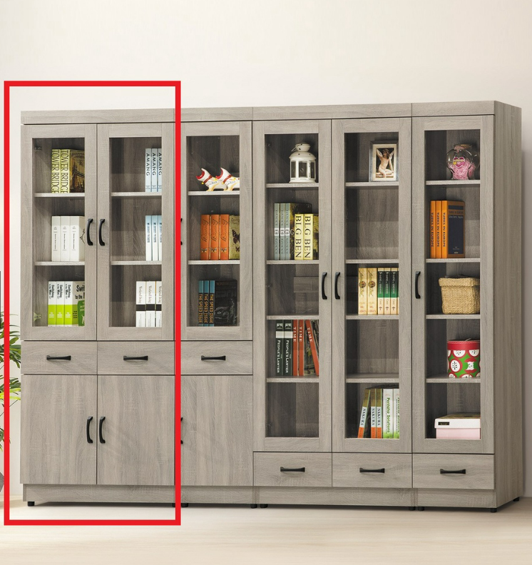 C373-1薰衣草中抽2.6尺書櫥