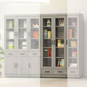 C373-3薰衣草下抽2.6尺書櫥