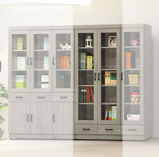 C373-3薰衣草下抽2.6尺書櫥