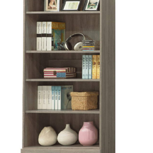 C373-5薰衣草有抽開放式2.6尺書櫥