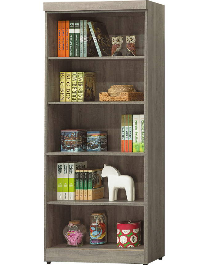 C373-7薰衣草無抽開放式2.6尺書櫥