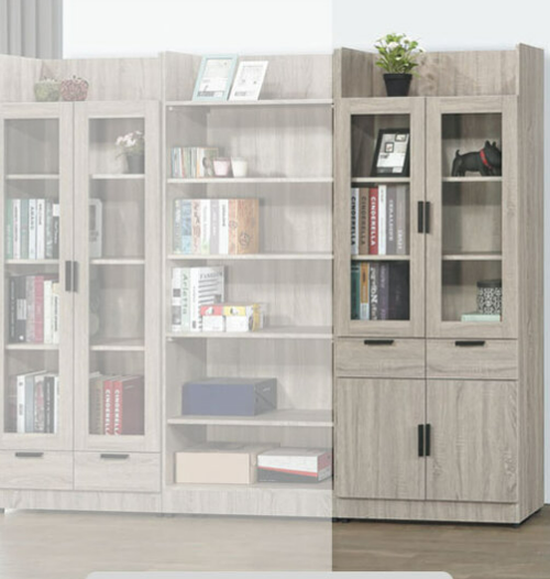 C374-3雷克斯中抽書櫃