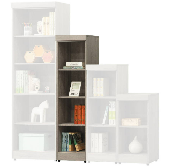 C373-10薰衣草階梯式書櫃4格
