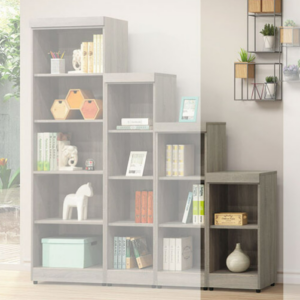 C373-12薰衣草階梯式書櫃 2格