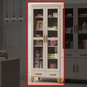 C376-10艾力積赤木書櫥下抽 隔板*3