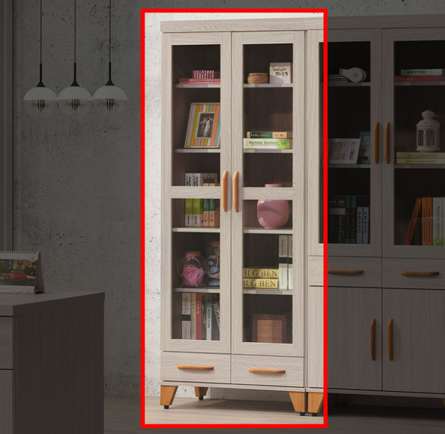 C376-10艾力積赤木書櫥下抽 隔板*3