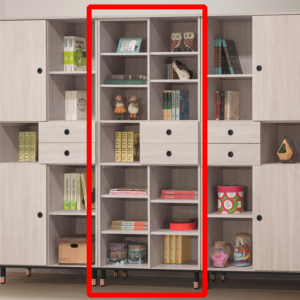 C375-3鋼刷白3*7尺開放書櫃