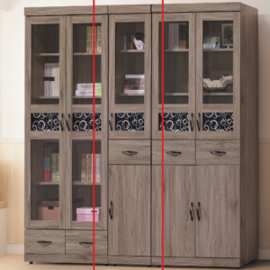 C376-6伊凡卡灰橡1.3*7尺中抽下木門