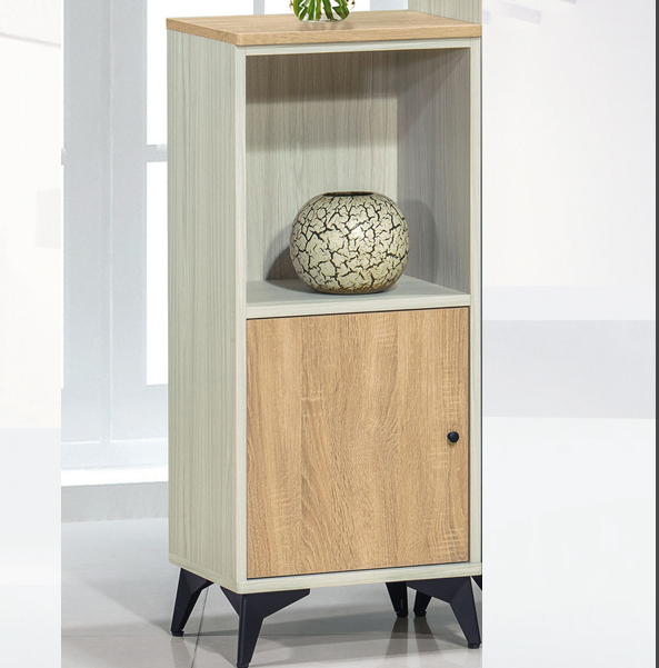 C376-1路易士1.3尺白雪衫色書櫃