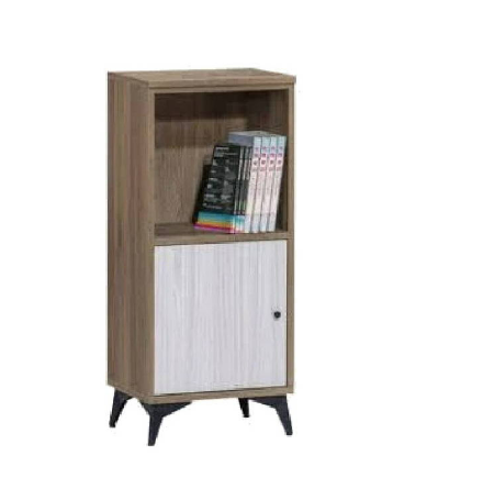 C376-2路易士1.3尺灰橡色書櫃