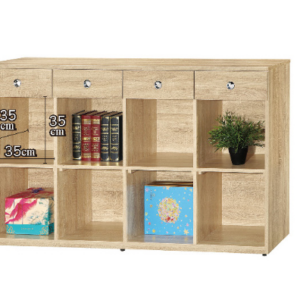 C378-10 安寶耐磨橡木置物櫃