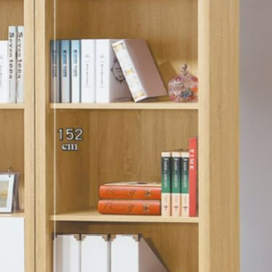 C377-9原切橡木白2*6尺下抽書櫃 活動隔板2片