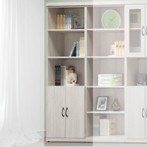 C378-1炭燒白橡2*6下門書櫃