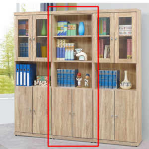 C378-4安寶耐磨橡木2*6下門書櫃