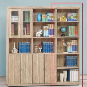 C378-5  安寶耐磨橡木 2*6開放式書櫃