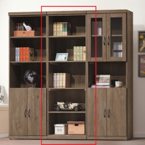 C378-8安寶灰橡2*6開放式書櫃