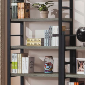 C379-4莫克灰橡木高書架