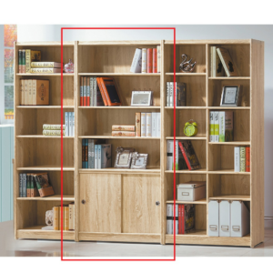 C382-12 原切橡木2.7*6尺下門書架 組裝費200