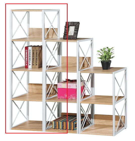 C381-4 9808 4格鐵書架 組裝好