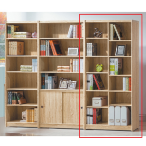 C382-13原切橡木2.7*6尺中立書架   組裝費200