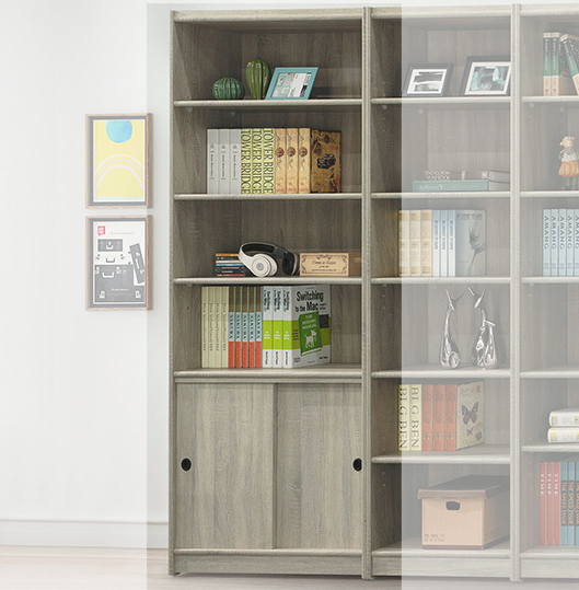 C382-15淺灰3*6尺下門書架 組裝費200