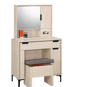 A1123-3昆提斯2.7尺化妝台 全組 含椅 附活動隔板一片