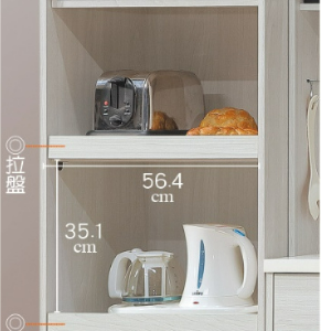 C391-3威尼斯2尺電器櫃高碗盤櫃