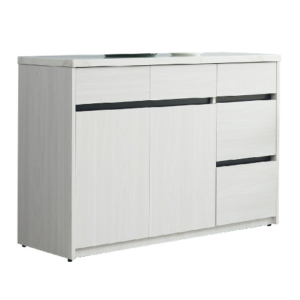 C391-6威尼斯4尺碗碟櫃 下座 仿石紋