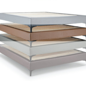 D191-22 艾美皮面6尺床底 卡其皮