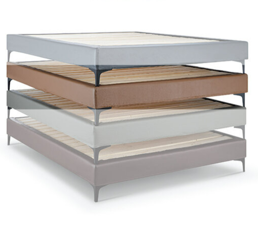 D191-22 艾美皮面6尺床底 卡其皮