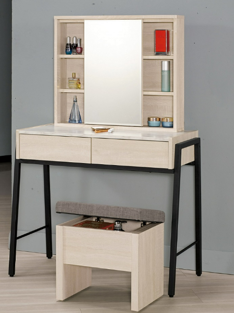 A1129-3 丹妮拉3尺化妝台 全組 含椅