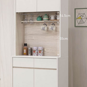 C393-1 紀梵希2.7尺餐櫃上座+C393-2紀梵希2.7尺餐櫃下座 木面