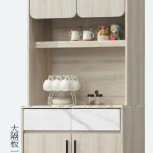 C394-1 梵思2.7尺餐櫃上座+C394-2 梵希2.7尺餐櫃 下座