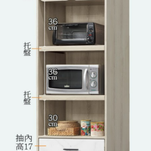 C394-5梵思2*6尺收納櫃 托盤配線孔*1