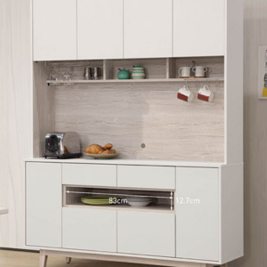 C393-6紀梵希5尺餐櫃上座+C393-3紀梵希5尺餐櫃下座 木面