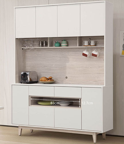 C393-6紀梵希5尺餐櫃上座+C393-3紀梵希5尺餐櫃下座 木面